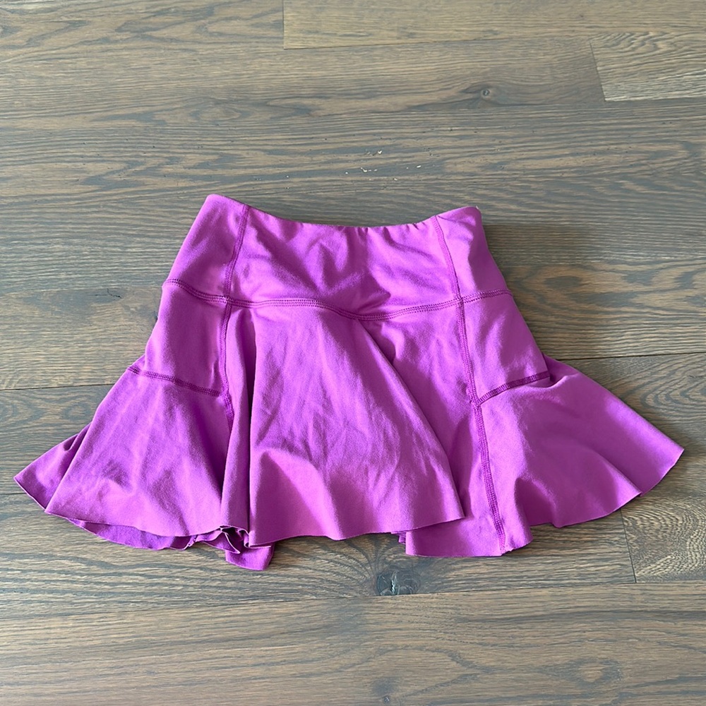 Free People Movement Check Out My Topspin Skort in Magenta